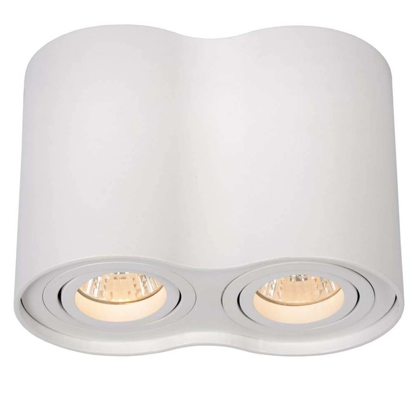 Nowoczesny spot sufitowy Tube 22952/02/31 metalowy do salonu biały