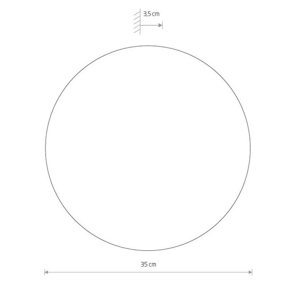 Lampa ścienna Ring 11291 Nowodvorski LED 13W 3000K do salonu drewniana
