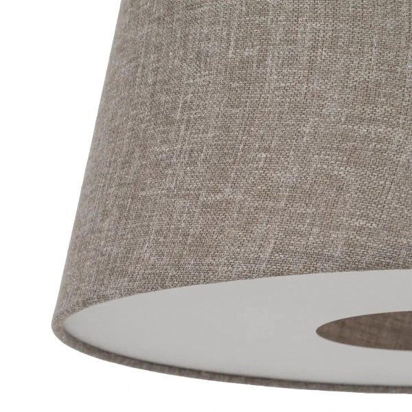 Nowoczesna podłogowa lampa TUTOIA 11683 tkanina beżowa