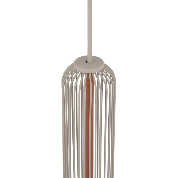 Druciany abażur do lampy CAMELEON SINGLES 12213 beżowy terakota