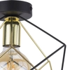 Geometryczna lampa sufitowa loft Alambre 2702 TK Lighting czarna złota