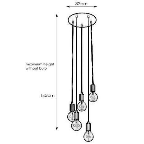 LAMPA wisząca SKY 107467 Markslojd metalowa OPRAWA industrialny ZWIS kaskada czarna