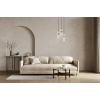 Wisząca lampa nad stół Taraso PND-40760-3-BK-HBR czarny złoty przezroczysty
