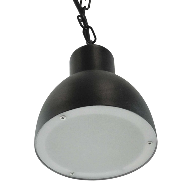 LAMPA wisząca ARNE 311924 Polux metalowa OPRAWA industrialny ZWIS na łańcuchu IP44 czarny
