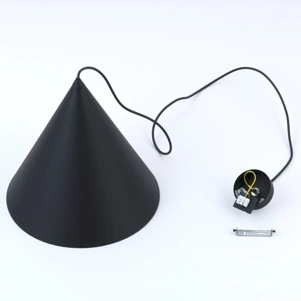 Nowoczesna lampa wisząca CONO 10057 do salonu stożek czarny