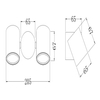 Zewnętrzna LAMPA ścienna WALLSTREET O010WL-02B Maytoni metalowa OPRAWA elewacyjna outdoor IP54 czarna