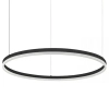 Wisząca lampa pierścień 20262 LED 57W 3000K okrągła czarny