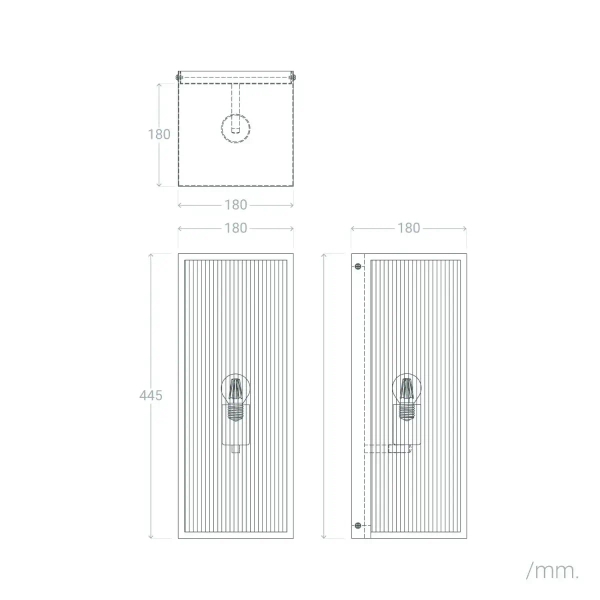 Elewacyjna lampa Gardena Moderno ABR-KZM-E27 Abruzzo szkło IP44 czarny