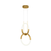 Ledowa wisząca lampa Node MOD165PL-L18G3K 18W 3000K ringi białe złote