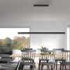 Lampa wisząca  nowoczesna PURE-LUME antracyt LED 76W 2700-5000K podłużna listwa do salonu 2738-13