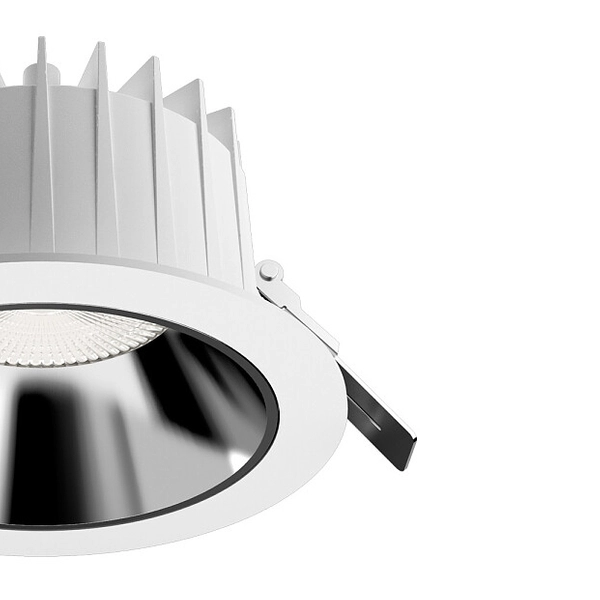 Sufitowa LAMPA wpust KEA 8770 Nowodvorski okrągła OPRAWA metalowa LED 30W 4000K do łazienki IP44 biała