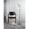 Lampa podłogowa podwójna Ray 63224033 metalowa szklana biała chrom