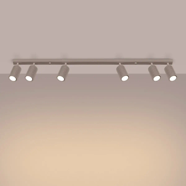 Regulowana lampa sufitowa KARBON SL.1766 tubki metalowe kaszmirowe