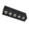 Metalowa lampa sufitowa 1062 Domeno LED 15W 4000K punkty czarna