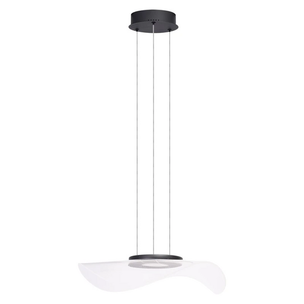 Modernistyczna lampa wisząca MEDUSA przezroczysta czarna AZ6788 LED 30W 3000K