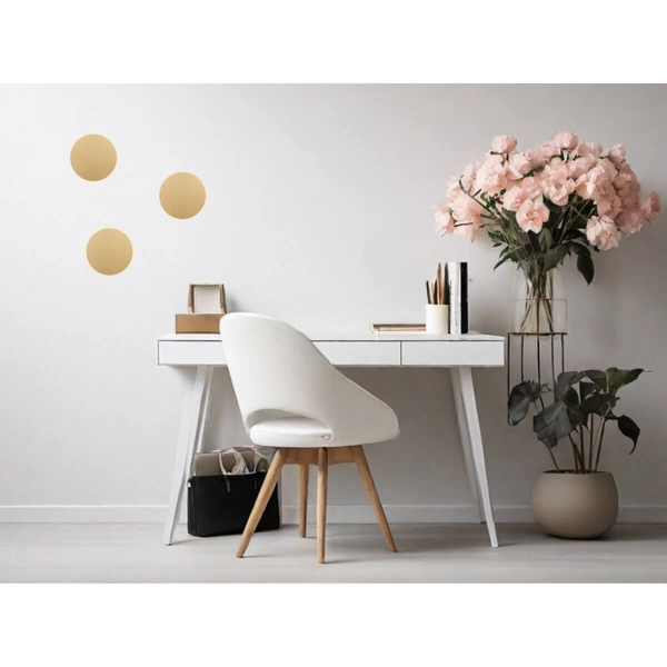 Metalowa lampa ścienna Chica do przedpokoju LED 20,5W 3000K złota