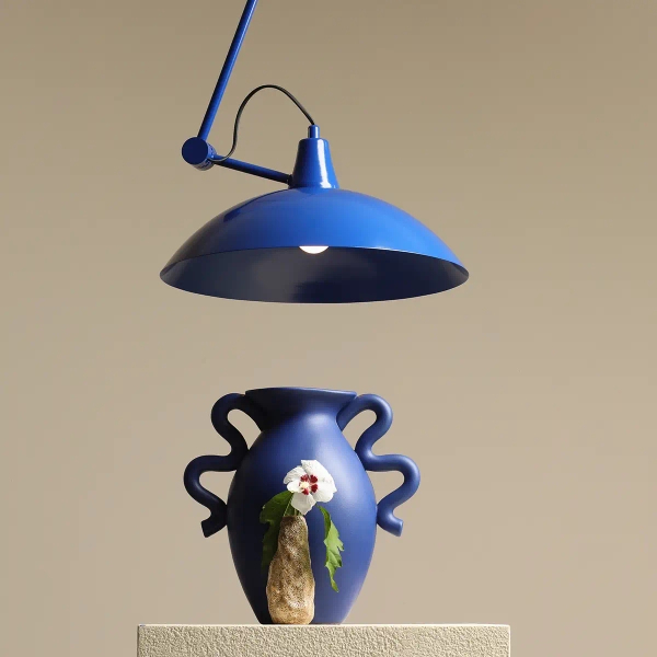 Sufitowa lampa na wysięgniku MELOS 808PL_G25 Aldex kobaltowy