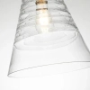 Wisząca lampa do kuchni Elmore QN-ELMORE-P-BBS stożek szklany mosiądz