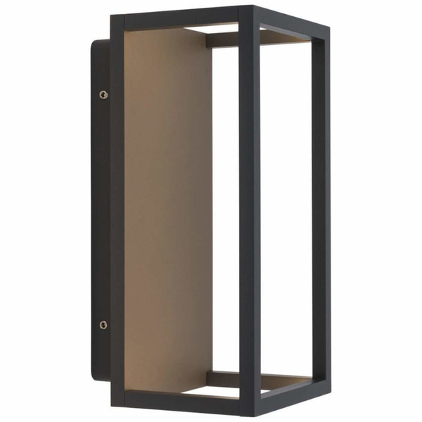 Elewacyjna LAMPA ogrodowa SYMMETRY LED 8176 Nowodvorski prostokątna OPRAWA outdoor LED 7W 3000K zewnętrzna IP54 grafitowa