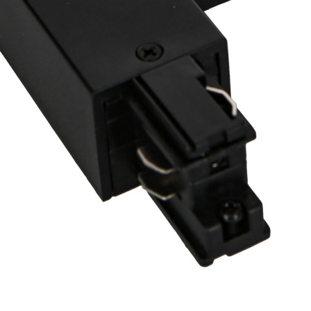 T-ŁĄCZNIK szynoprzewodu uziemienie zewnętrzne HT4-J03-I/BK Italux do 3-fazowej szyny natynkowej 230V czarny