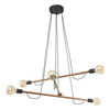 Lampa wisząca nad stół Helix 4950 TK Lighting wielopunktowa czarna orzech