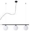 Szklana lampa wisząca BERYL 1006E_1 Aldex kule nowoczesne do jadalni białe