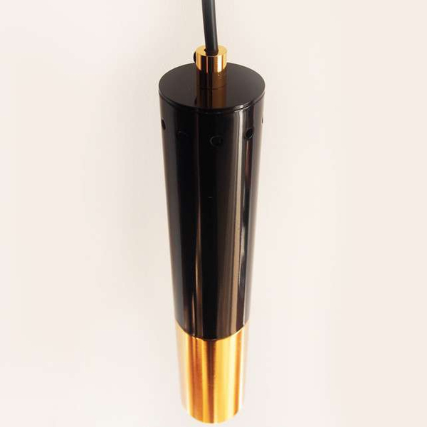 Lampa wisząca Golden pipe ST-5719-1 Step tuba złota czarna