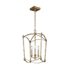 Wisząca lampa na łańcuchu QN-THAYER-3P-ADB rama złota