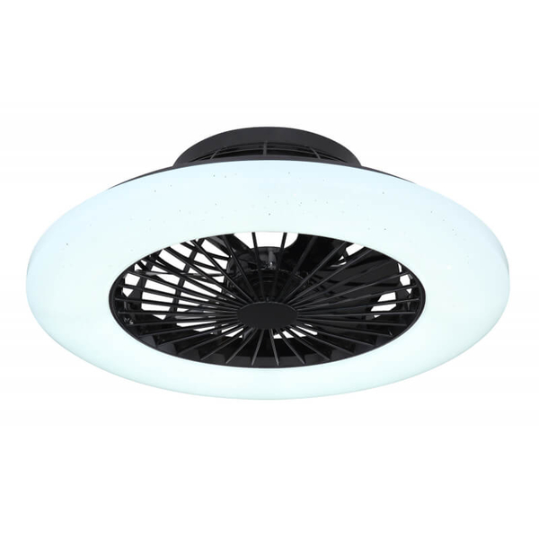 Wentylator z lampą LED Travo 03628B plafon 30W 3000K - 6500K czarny