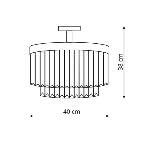 Plafon LAMPA sufitowa VETRO LP-2910/4C Light Prestige okrągła OPRAWA glamour z kryształkami crystals przezroczysty chrom