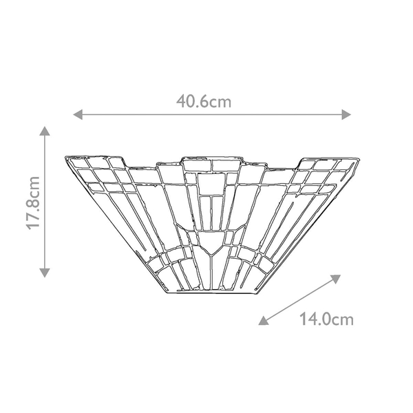 Szklany kinkiet Inglenook QZ-INGLENOOK-WU Quoizel tiffany multikolor