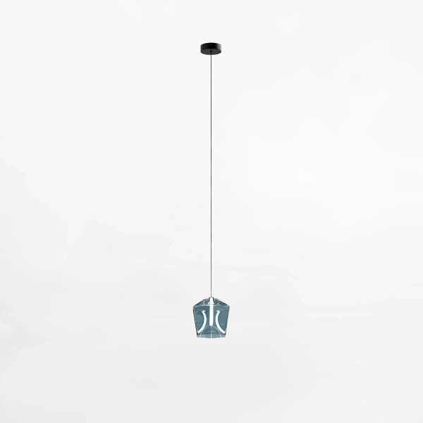 Nowoczesna zwisająca lampa COLORE  MD3350-1BL/B LED 6W 3000K niebieska