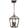 Lampa wisząca na łańcuchu Yarmouth FE-YARMOUTH-3P vintage mosiądz