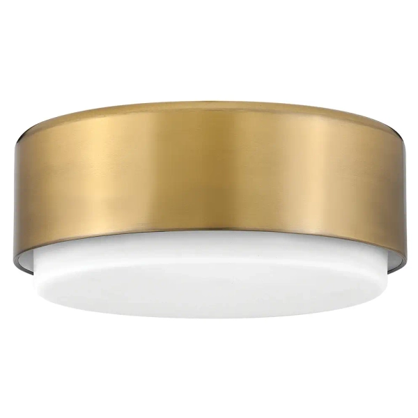 Sufitowa lampa metalowa Cedric HK-CEDRIC-F-S-BR mosiądz biała