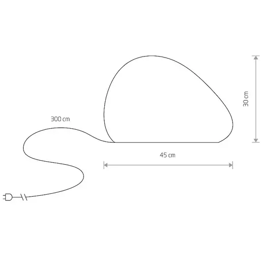 Przenośna lampka Stone S 10579 Nowodvorski kamień stylowa biała