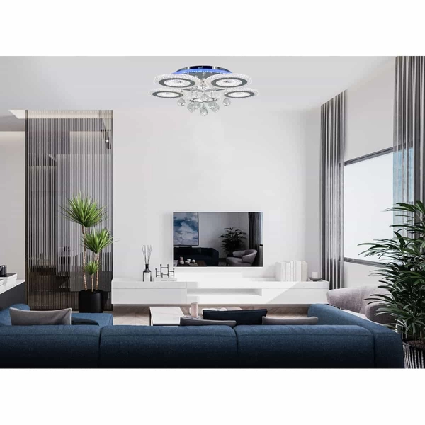 Ledowy plafon Marbella DRS2210/5 133W 5-punktowy pilot chrom