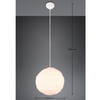 Pluszowa lampa wisząca Furry R31581001 kula biały