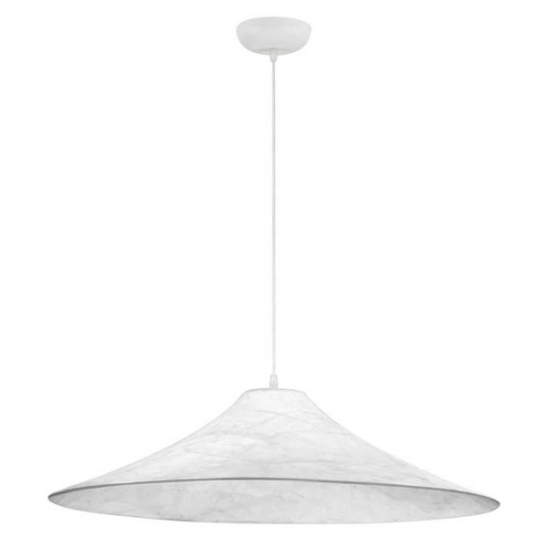 Wisząca lampa do sypialni CHANCAY LE44600 materiałowa biały