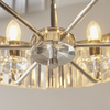 Żyrandol glamour L&-190263 Light& szklane kryształki nikiel
