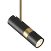 Kierunkowa lampa wisząca CGLOOK1PBK do holu czarna mosiądz