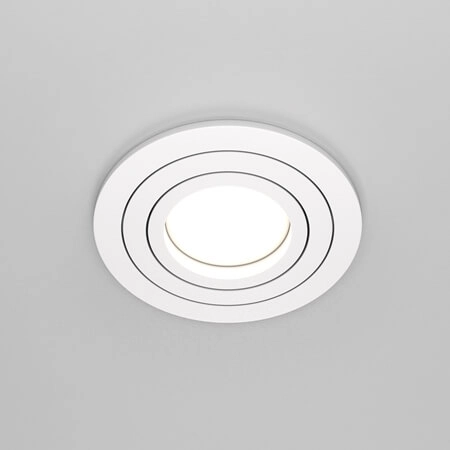 Regulowana lampa sufitowa Atom DL023-2-01W wpuszczana biały