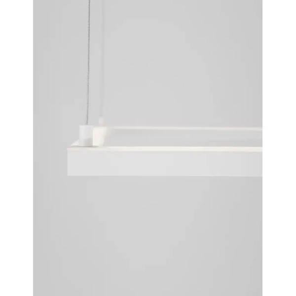 LAMPA wisząca JAEN LE41428 Luces Exclusivas minimalistyczna OPRAWA kwadratowy ZWIS LED 50W 3000K metalowy biały