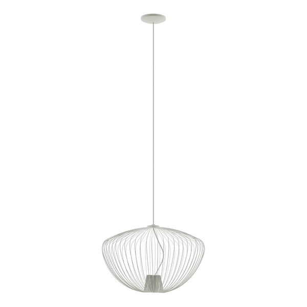 Lampa zwisająca Pumpkin 11244 Nowodvorski klatka zwis do jadalni jedwabisty szary