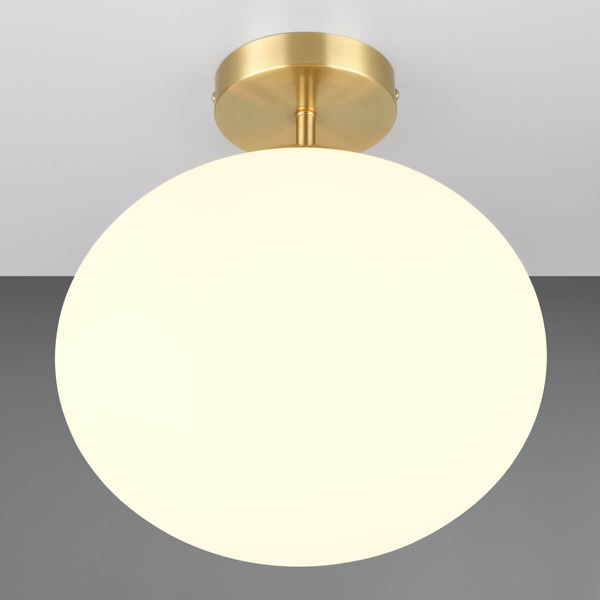 Sufitowa lampa szklana FOMENTO 663100108 Trio kula do gabinetu biały złoty