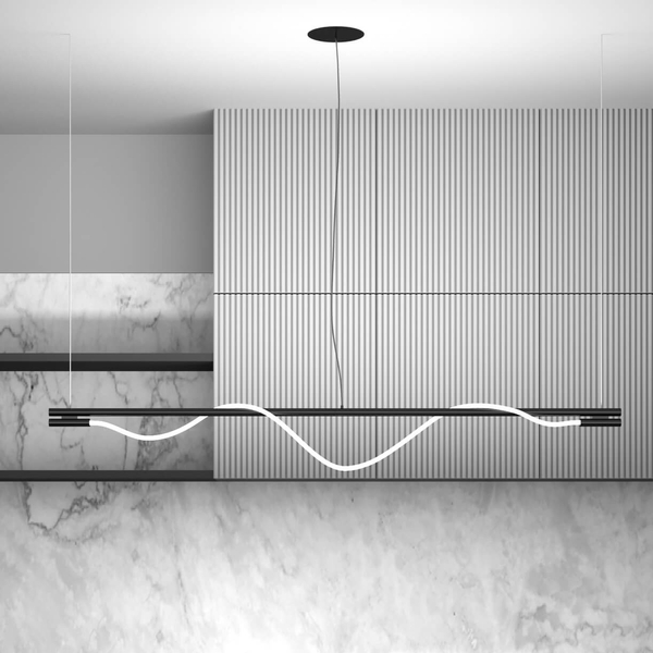 Lampa wisząca Rosa MOD166PL-L20G3K LED 21W 3000K podłużna złota