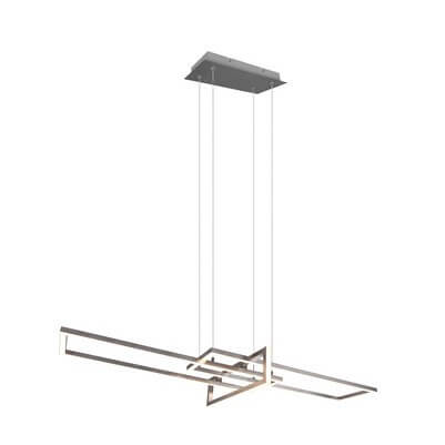 Lampa wisząca ściemnialna ZENITRA DL307320310 LED 34W 3000K srebrna