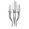 Nowoczesna lampa wisząca Diablo nad stół biała chrom