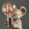 Lampka stołowa dekoracyjna L&-195081 Light& koala srebrna chrom
