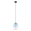 Lampa wisząca szklana JAREVIA LE45124 LED 3W 3000K nad wyspę niebieska
