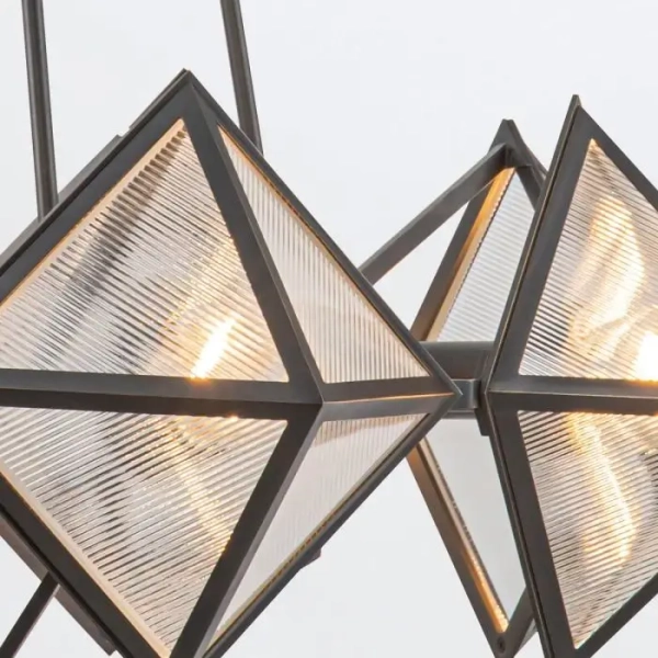 Modernistyczna wisząca lampa Cairo QN-CAIRO8-UBZ-CR szklany czarny